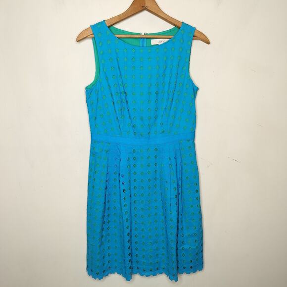 Ann Taylor LOFT Eyelet Embroidered Dress - Picture 1 of 8